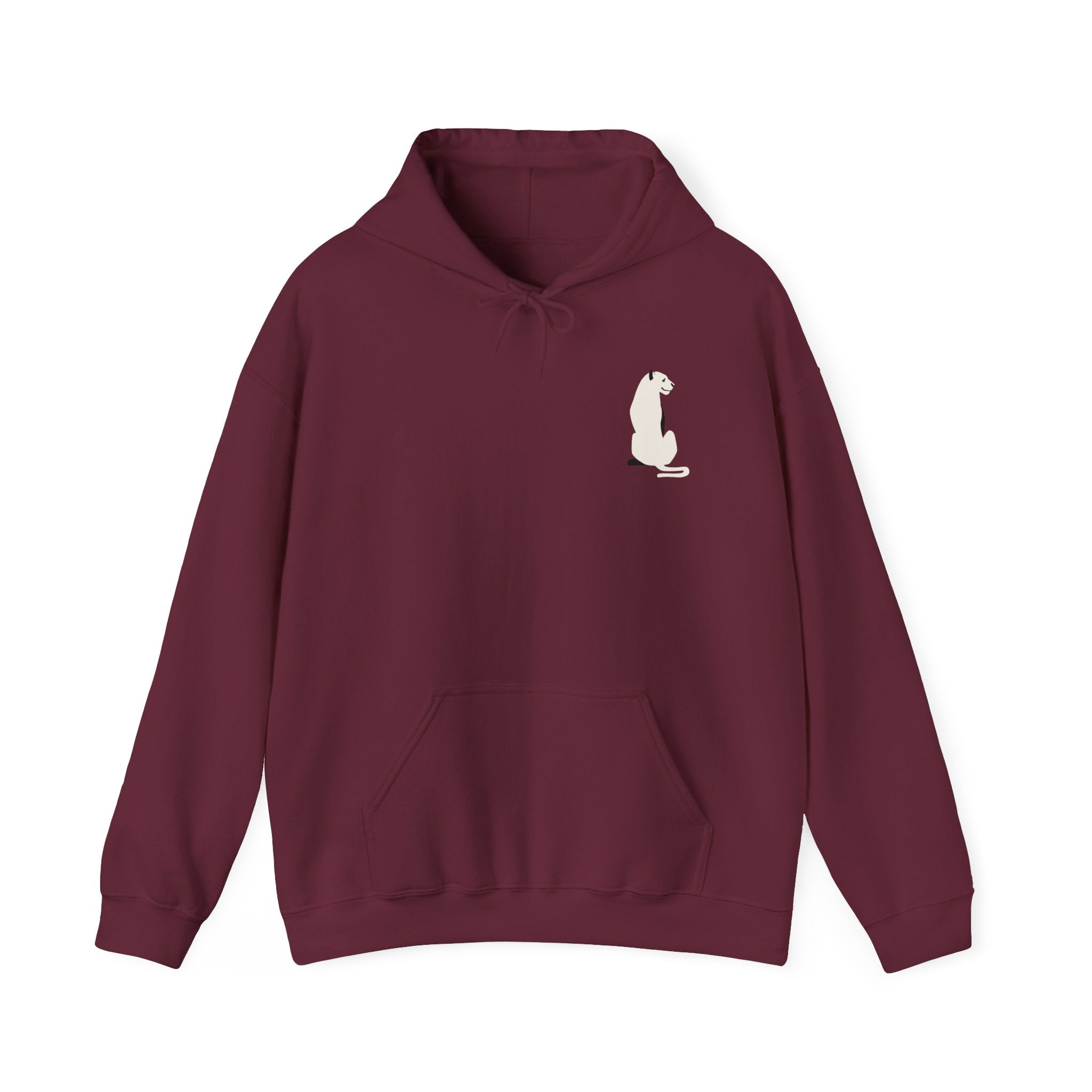 Minimal Panther Hoodie | Small Chest Panther Silhouette Sweatshirt