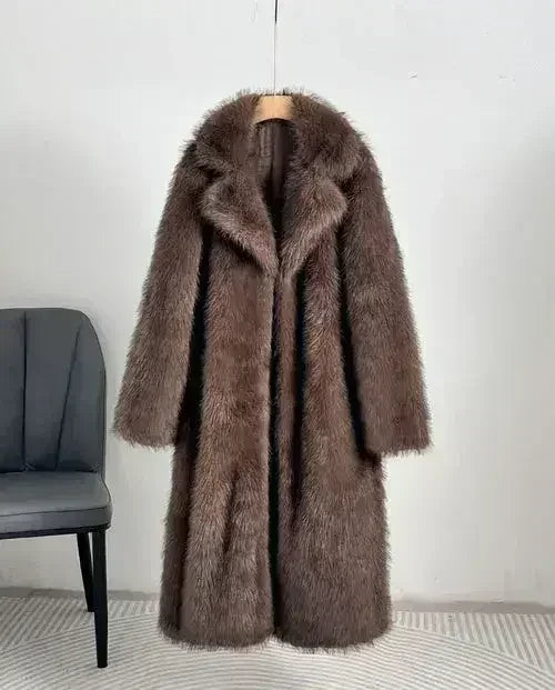 The Royal Faux Fur Maxi Coat