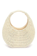 Woven Crescent Shoulder Bag