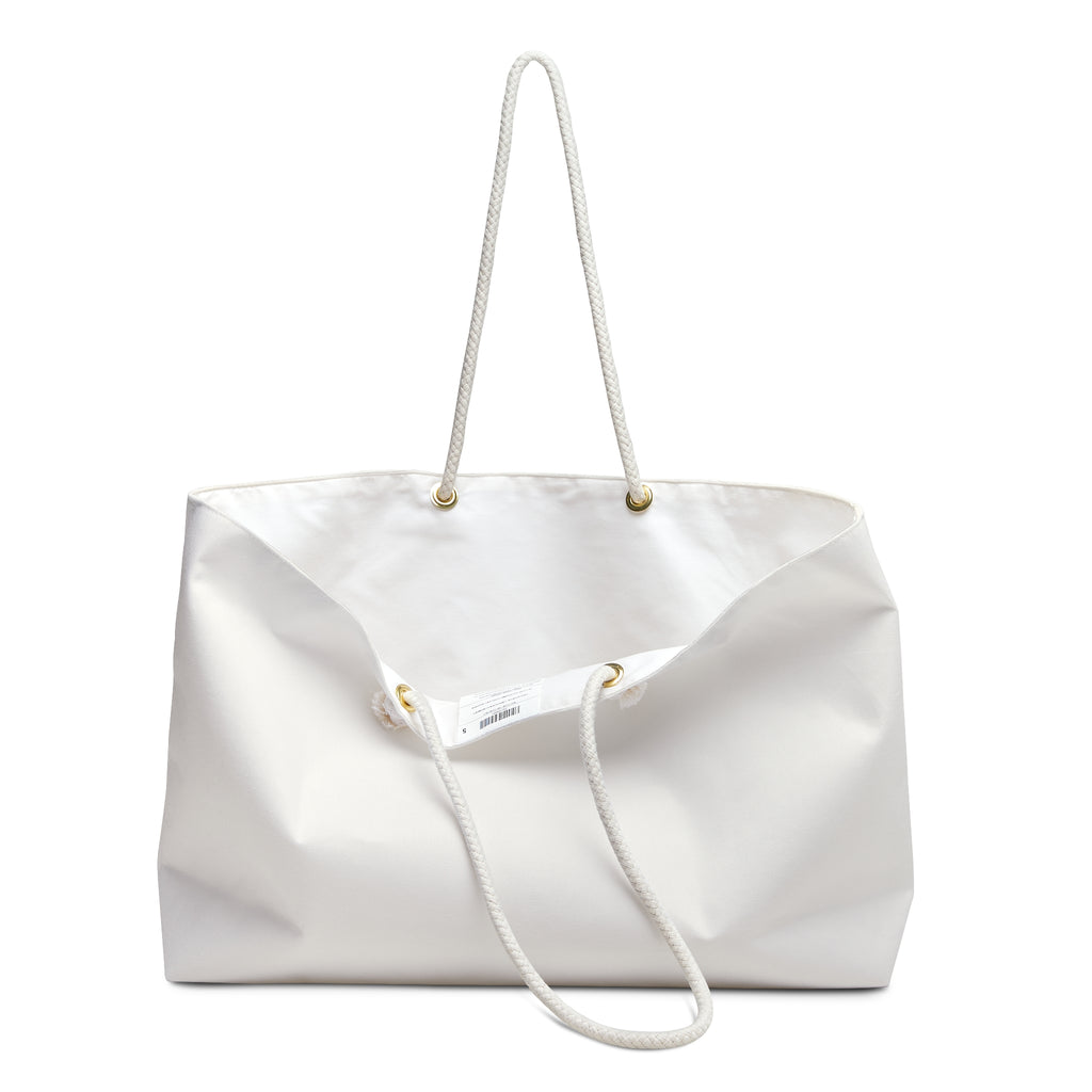 The Everyday Luxe Weekender - White