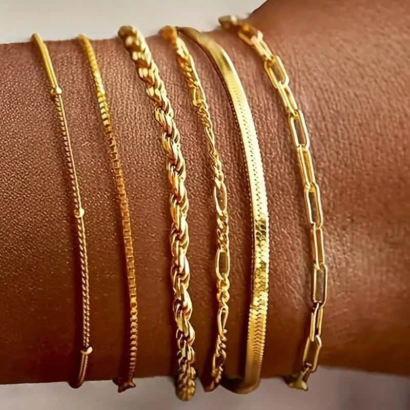 The 5-Piece Luxe Bracelet Stack