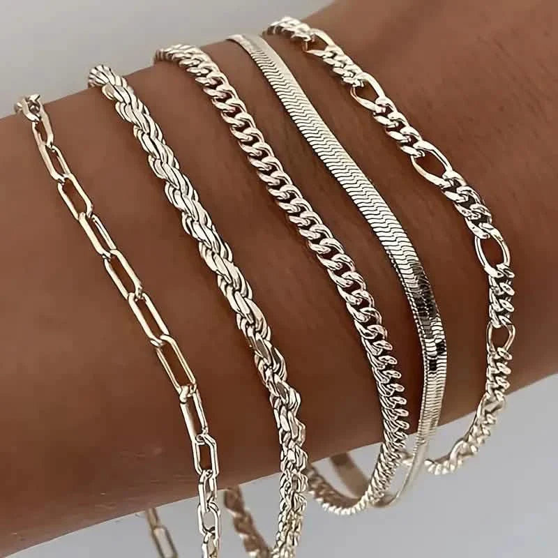 The 5-Piece Luxe Bracelet Stack