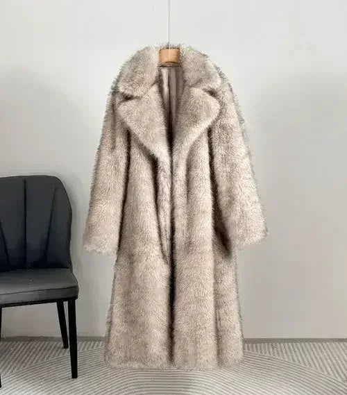 The Royal Faux Fur Maxi Coat