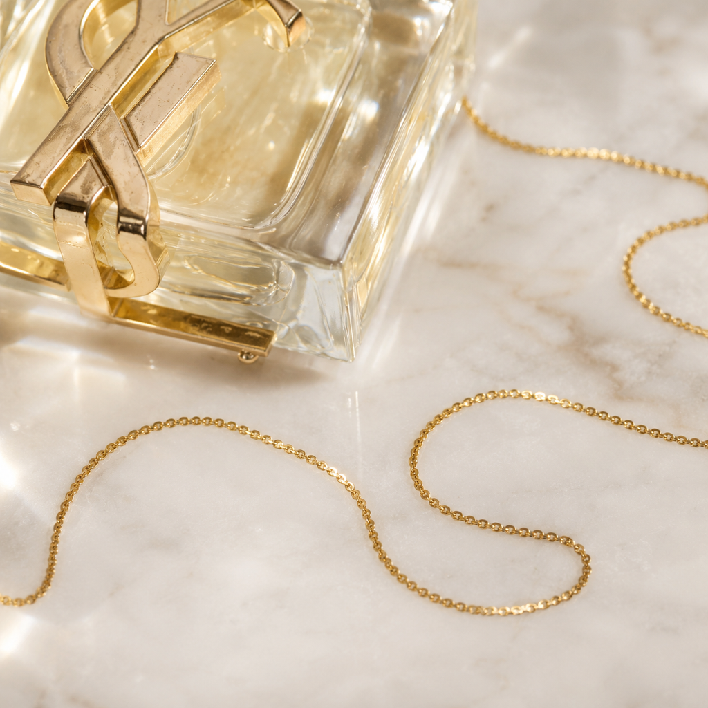 FAYE DAINTY THIN GOLD CHAIN NECKLACE