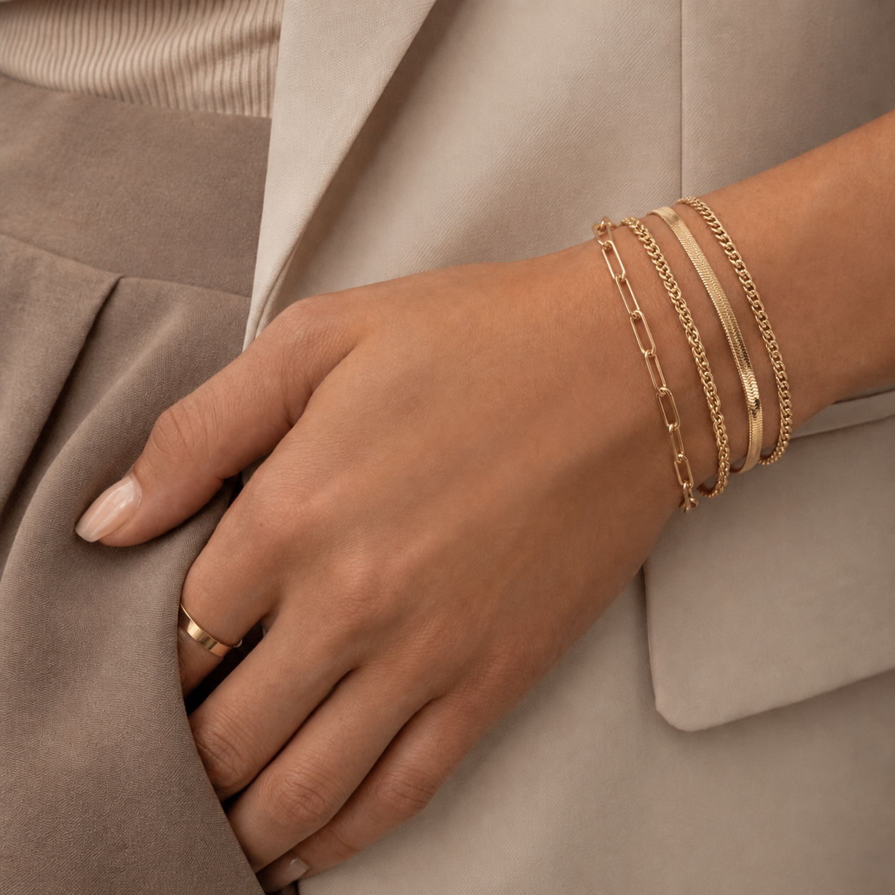 The 5-Piece Luxe Bracelet Stack