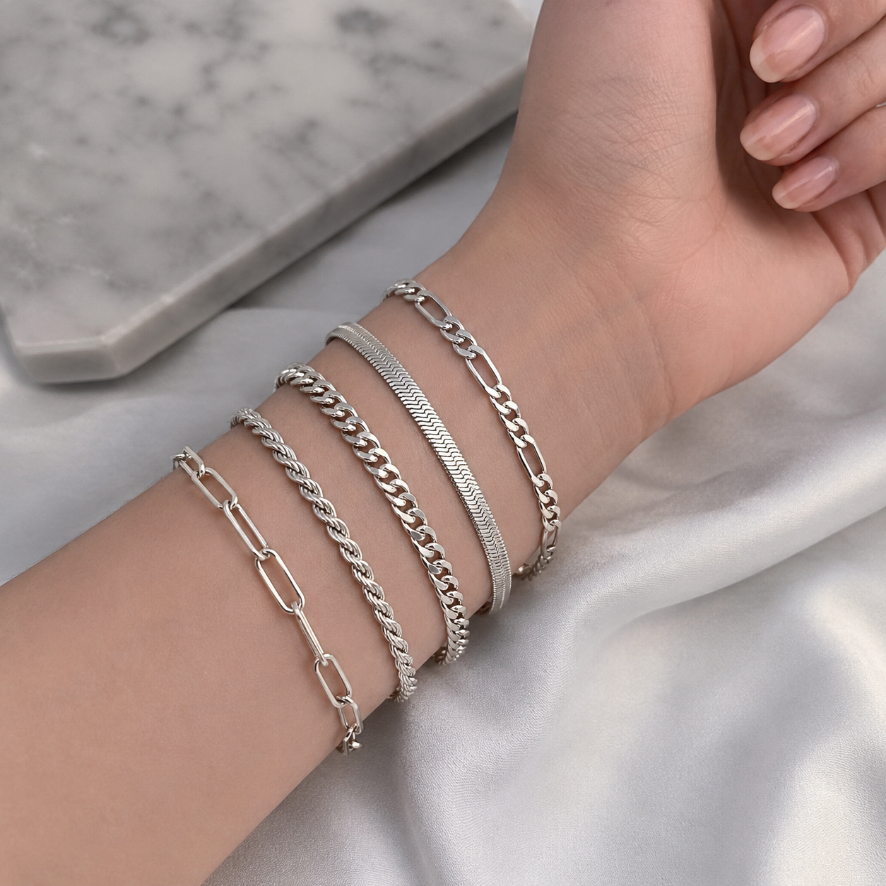 The 5-Piece Luxe Bracelet Stack