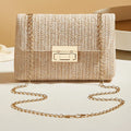 Luna Woven Straw Crossbody Bag