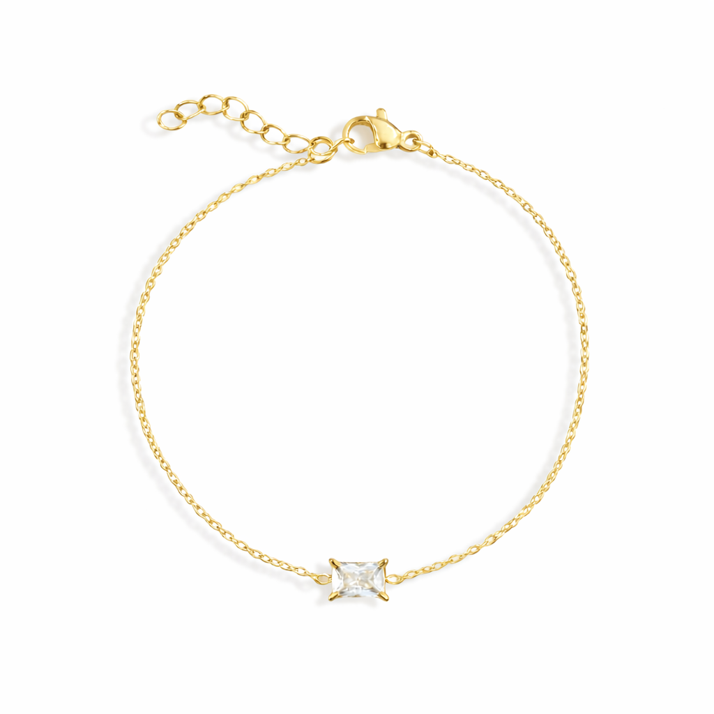 Dainty Gold Crystal Bracelet