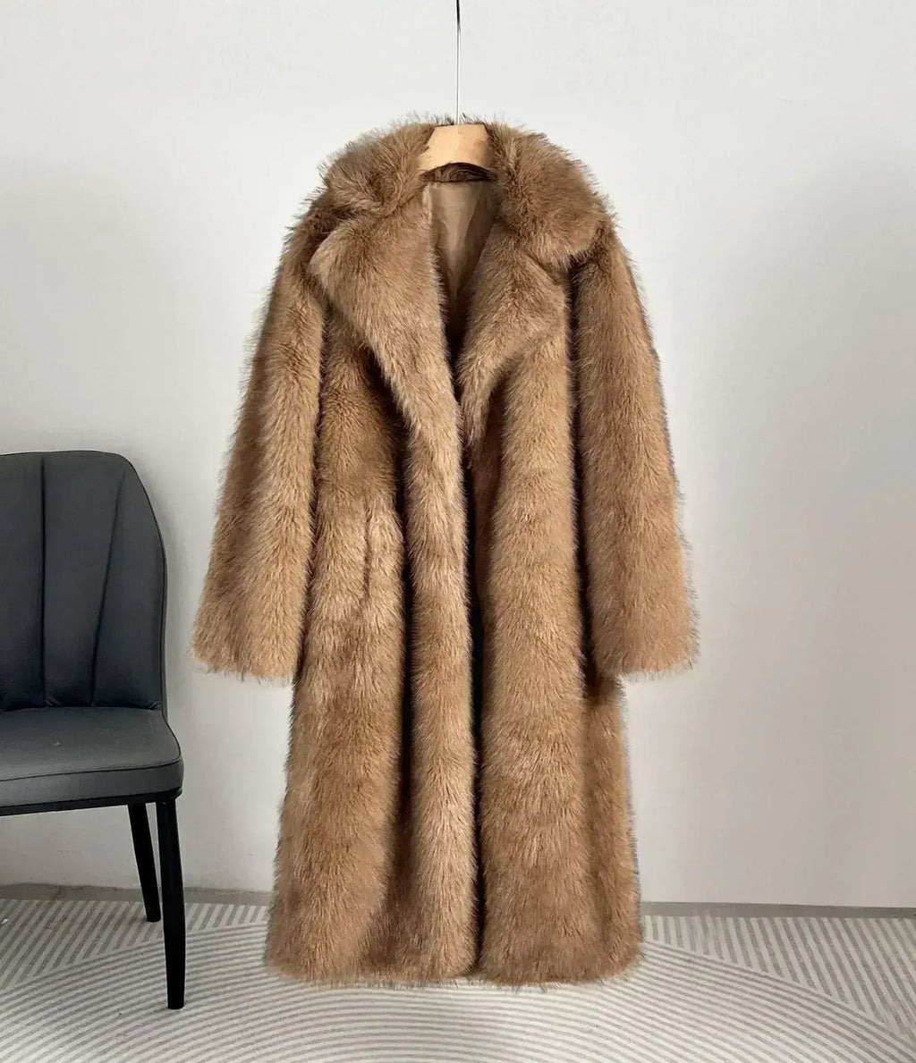 The Royal Faux Fur Maxi Coat