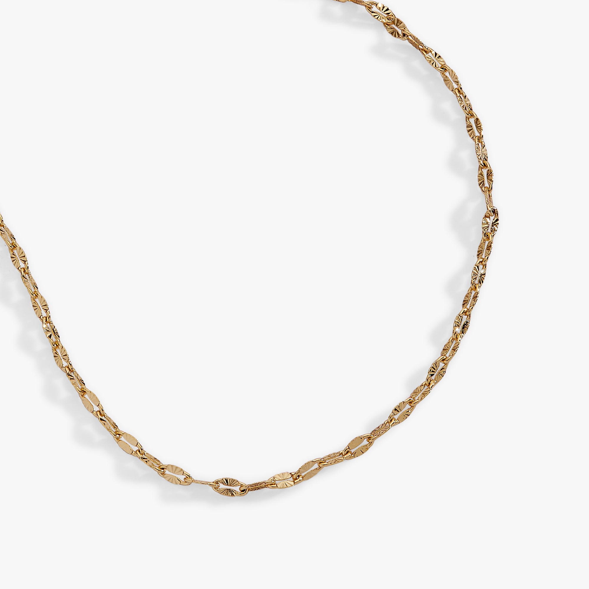 Everyday Faceted Chain Necklace